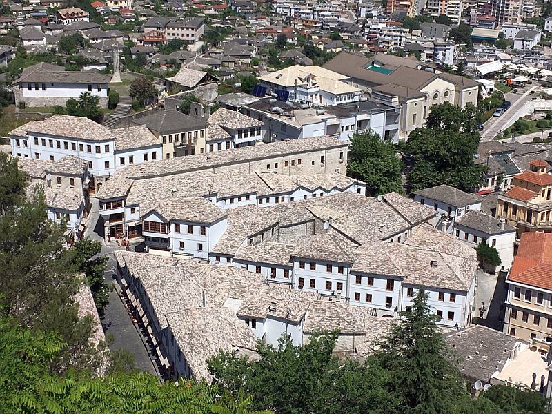 Blick in die Altstadt von Gjirokaster