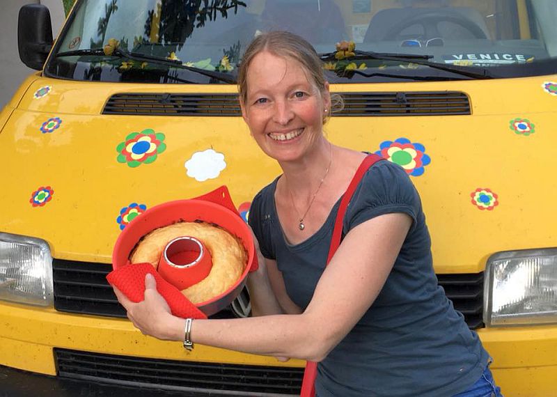 Silke hat ein Brot gebacken
